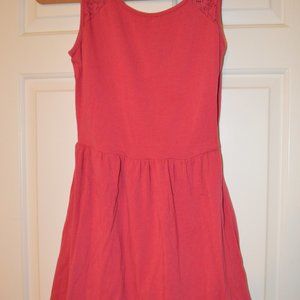 Bubblegum Pink Dress with Lace Detail on Sleeves